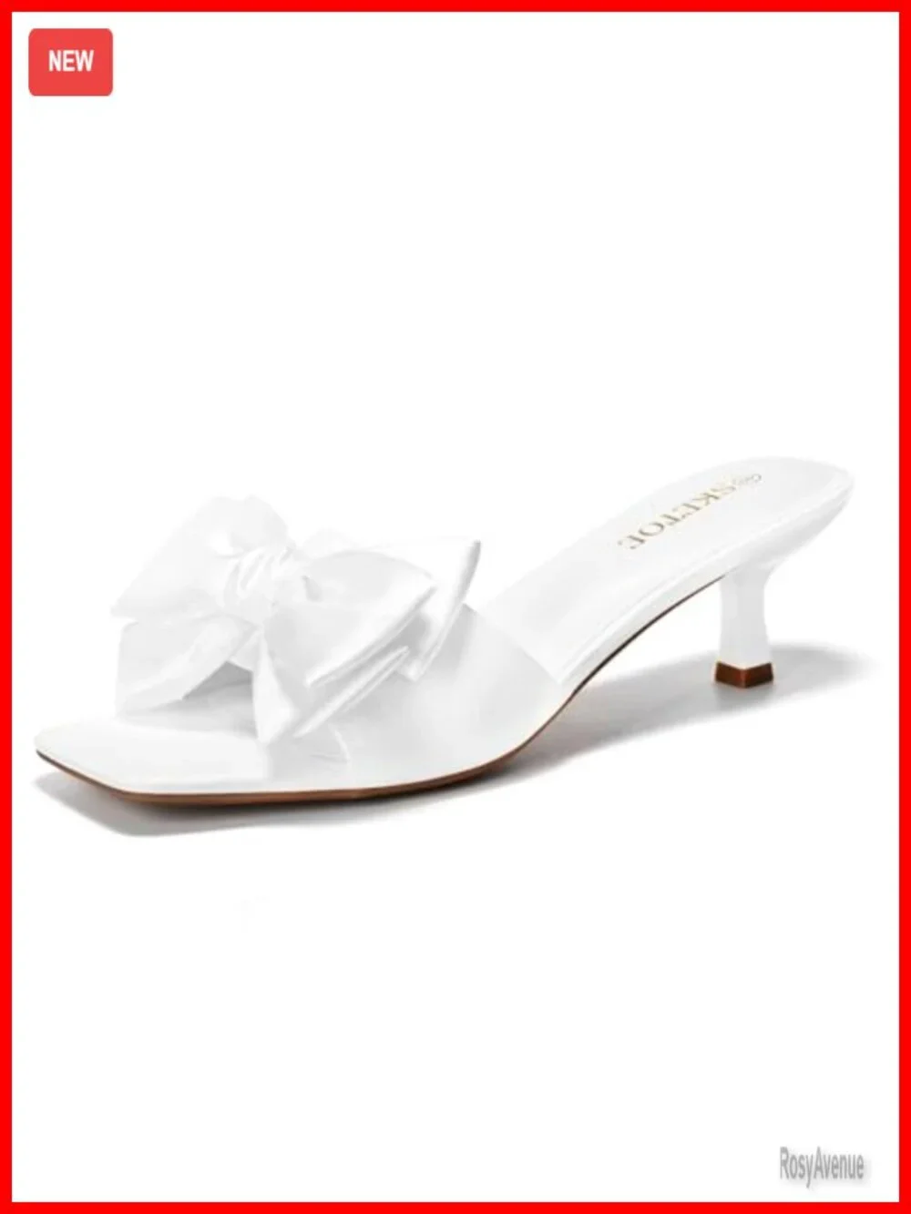Kitten Heels Pumps Square Open Toe 2 Inch Low Heel Sandals Wedding Party